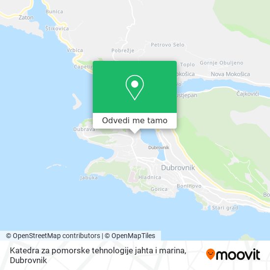 Karta Katedra za pomorske tehnologije jahta i marina