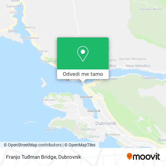 Karta Franjo Tuđman Bridge