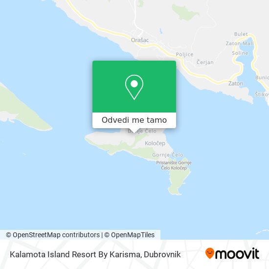 Karta Kalamota Island Resort By Karisma