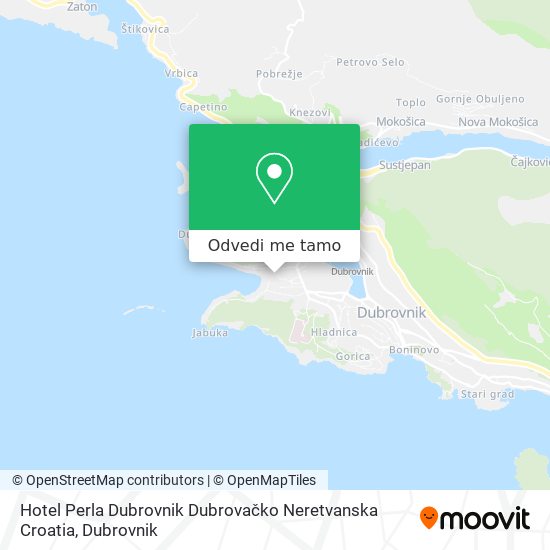 Karta Hotel Perla Dubrovnik Dubrovačko Neretvanska Croatia