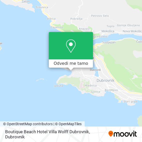Karta Boutique Beach Hotel Villa Wolff Dubrovnik