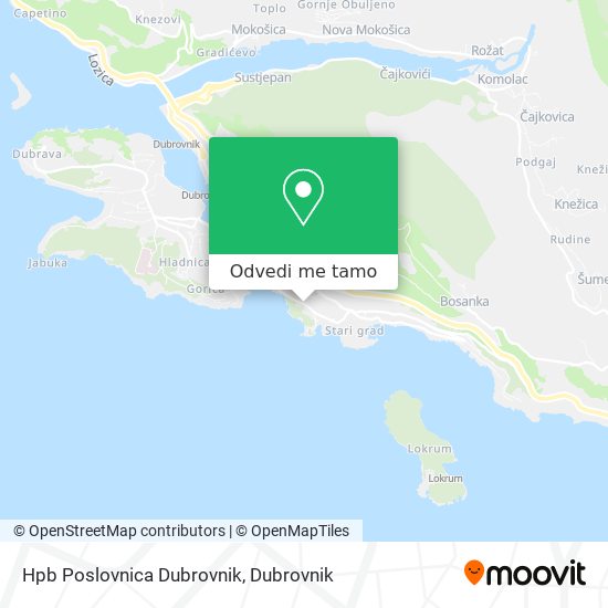Karta Hpb Poslovnica Dubrovnik
