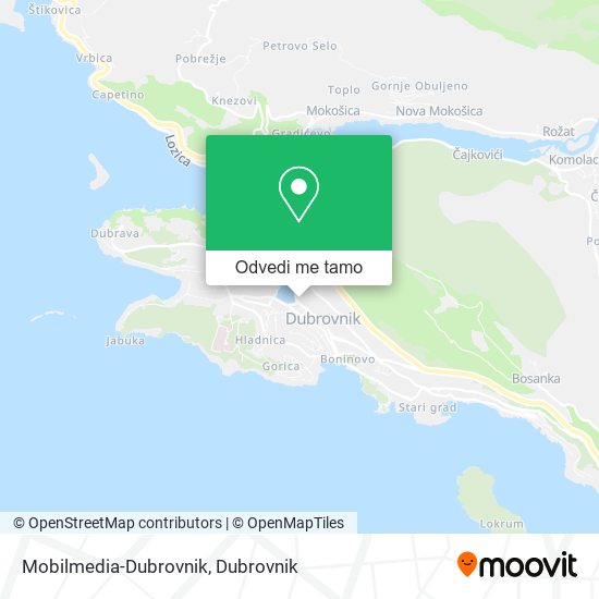 Karta Mobilmedia-Dubrovnik