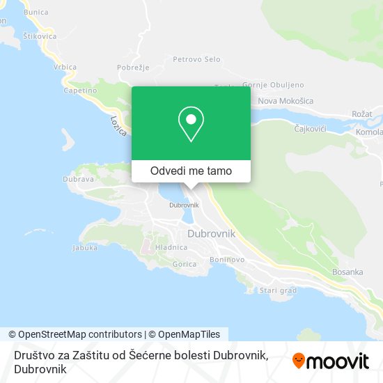 Karta Društvo za Zaštitu od Šećerne bolesti Dubrovnik