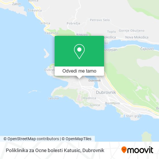 Karta Poliklinika za Ocne bolesti Katusic