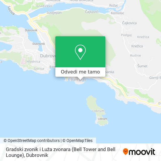 Karta Gradski zvonik i Luža zvonara (Bell Tower and Bell Lounge)