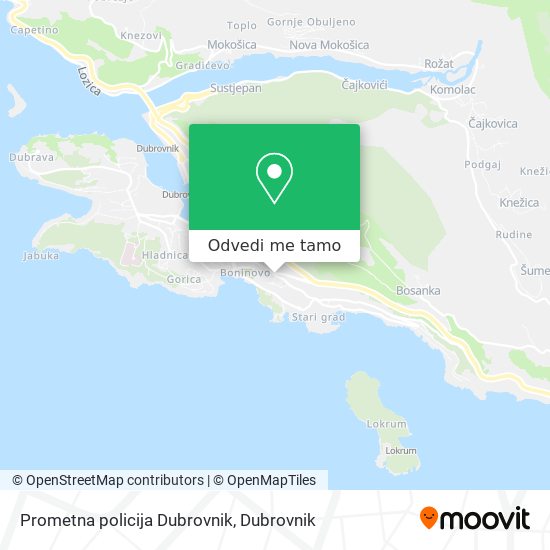 Karta Prometna policija Dubrovnik