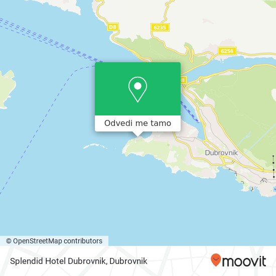 Karta Splendid Hotel Dubrovnik