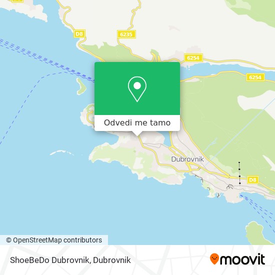 Karta ShoeBeDo Dubrovnik