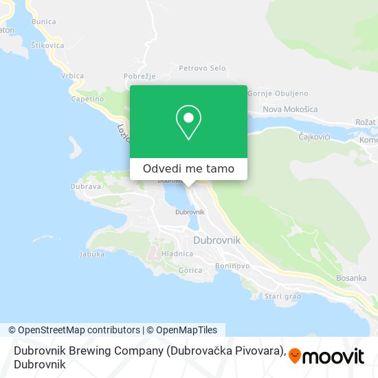 Karta Dubrovnik Brewing Company (Dubrovačka Pivovara)