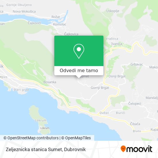 Karta Zeljeznicka stanica Sumet