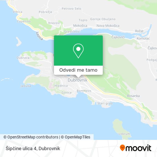 Karta Šipčine ulica 4