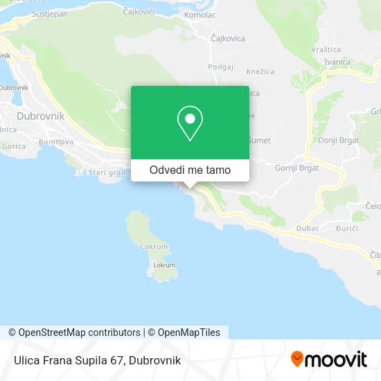 Karta Ulica Frana Supila 67