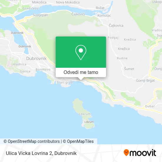 Karta Ulica Vicka Lovrina 2