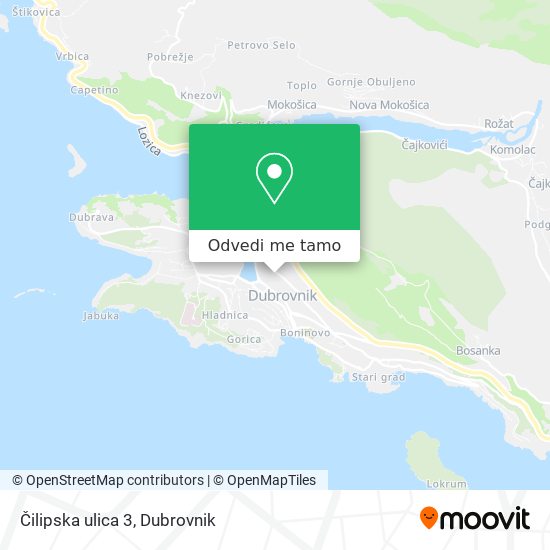 Karta Čilipska ulica 3