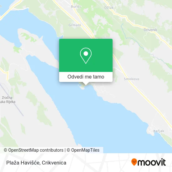 Karta Plaža Havišće
