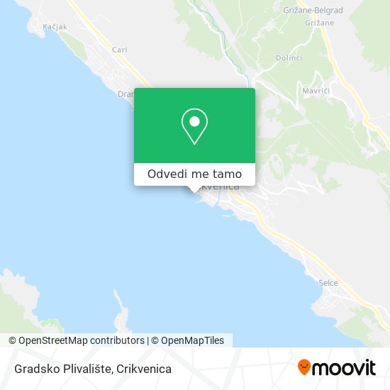 Karta Gradsko Plivalište