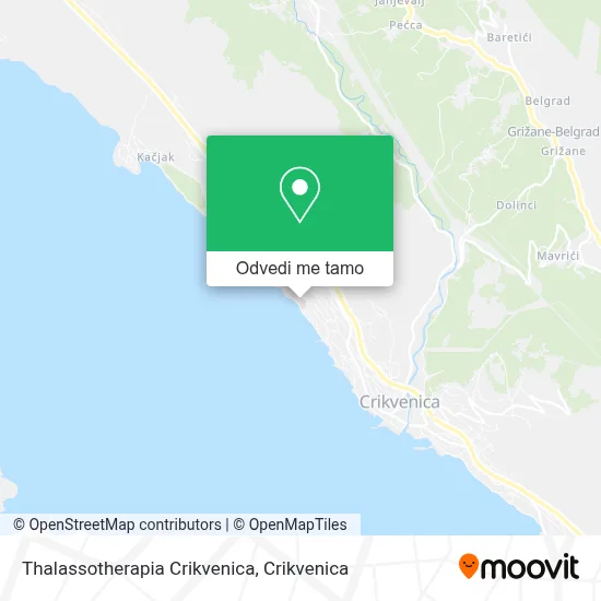 Karta Thalassotherapia Crikvenica