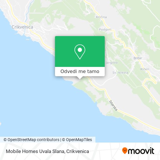 Karta Mobile Homes Uvala Slana