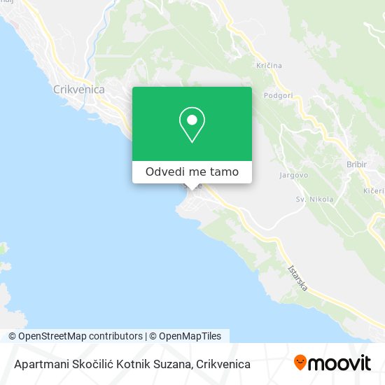 Karta Apartmani Skočilić Kotnik Suzana