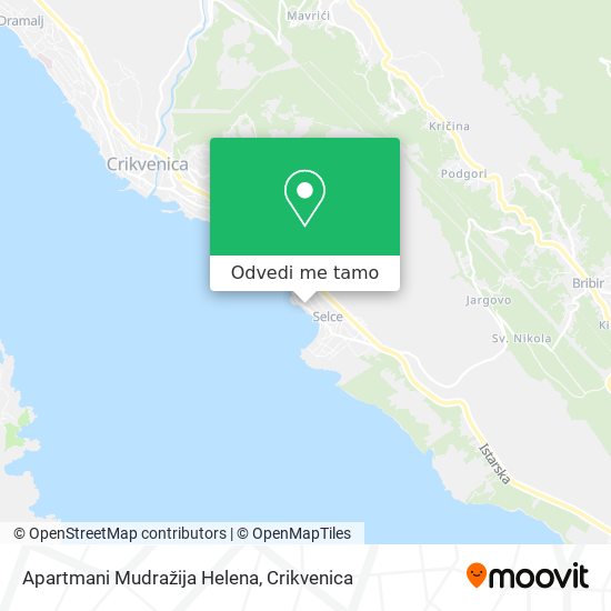 Karta Apartmani Mudražija Helena