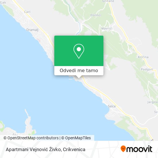Karta Apartmani Vejnović Živko