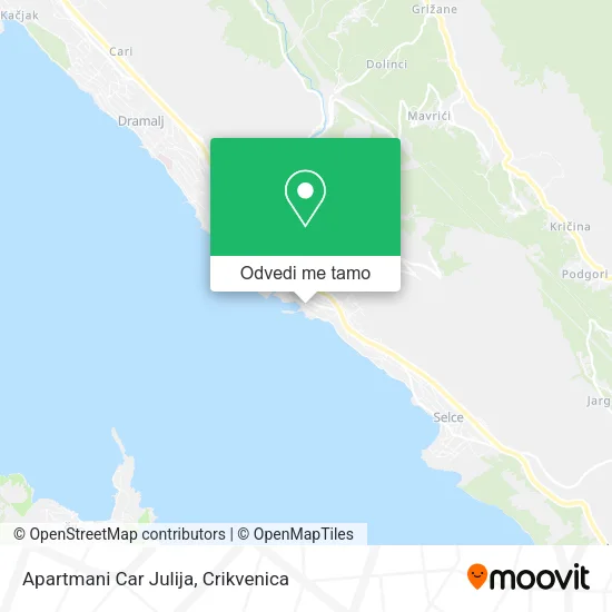 Karta Apartmani Car Julija