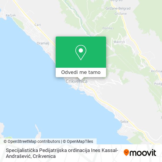 Karta Specijalistička Pedijatrijska ordinacija Ines Kassal-Andrašević