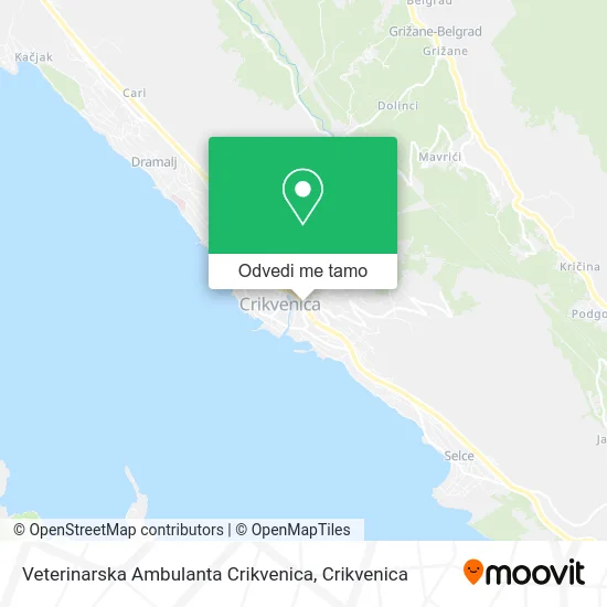 Karta Veterinarska Ambulanta Crikvenica