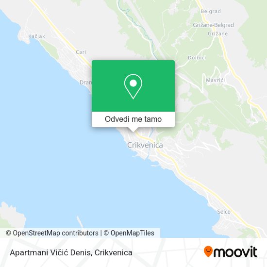 Karta Apartmani Vičić Denis