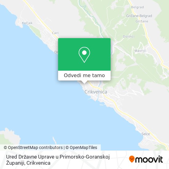 Karta Ured Državne Uprave u Primorsko-Goranskoj Županiji