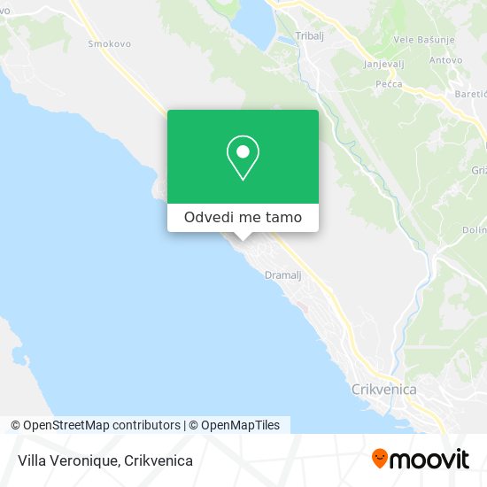 Karta Villa Veronique