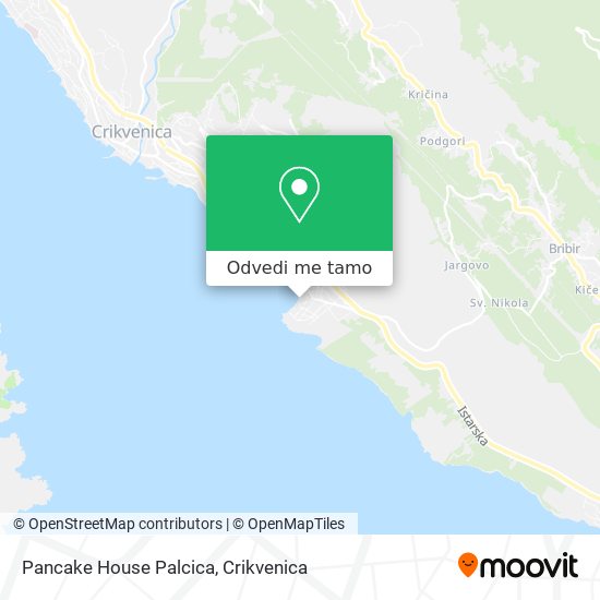 Karta Pancake House Palcica