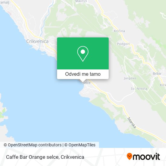 Karta Caffe Bar Orange selce