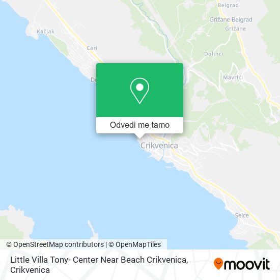 Karta Little Villa Tony- Center Near Beach Crikvenica