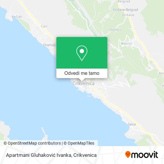 Karta Apartmani Gluhaković Ivanka