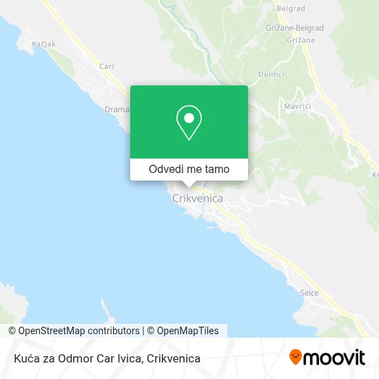 Karta Kuća za Odmor Car Ivica