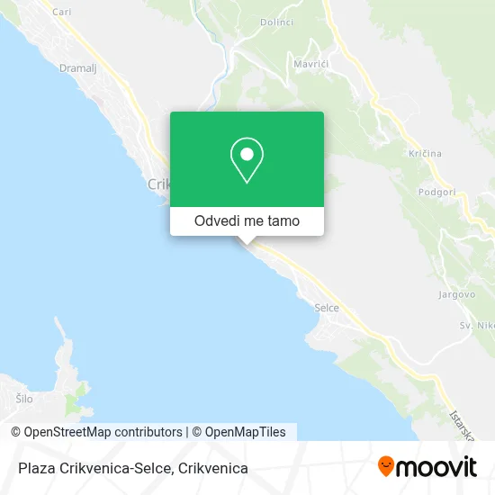 Karta Plaza Crikvenica-Selce
