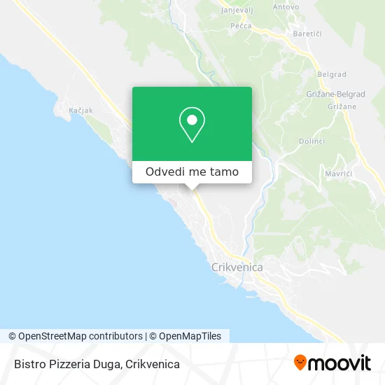 Karta Bistro Pizzeria Duga