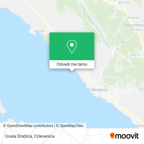 Karta Uvala Dražica