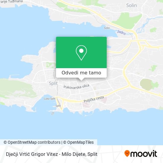 Karta Dječji Vrtić Grigor Vitez - Milo Dijete