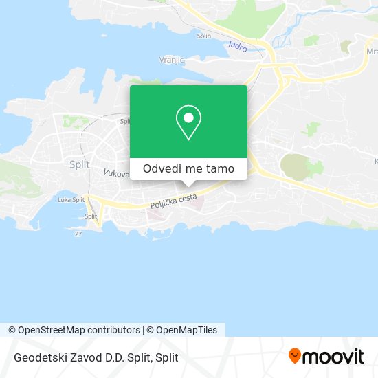 Karta Geodetski Zavod D.D. Split