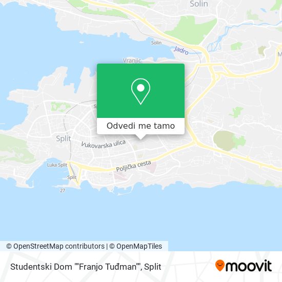 Karta Studentski Dom ""Franjo Tuđman""
