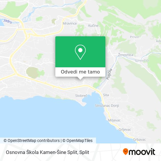 Karta Osnovna Škola Kamen-Šine Split