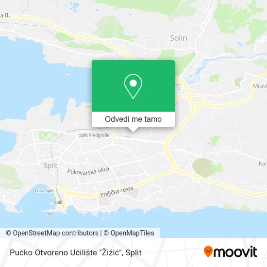 Karta Pučko Otvoreno Učilište "Žižić"