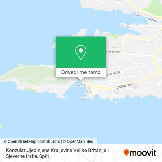 Karta Konzulat Ujedinjene Kraljevine Velike Britanije I Sjeverne Irske