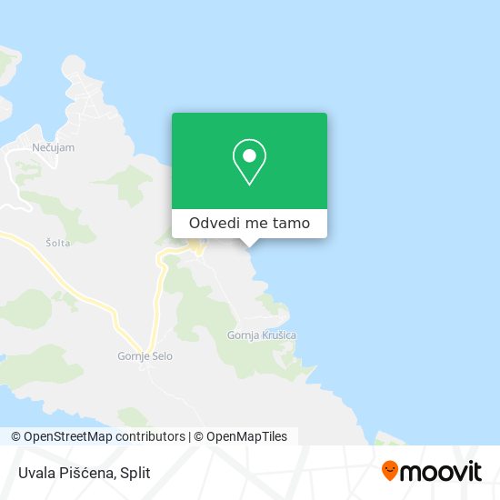 Karta Uvala Pišćena