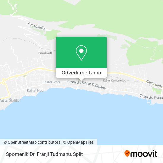 Karta Spomenik Dr. Franji Tuđmanu