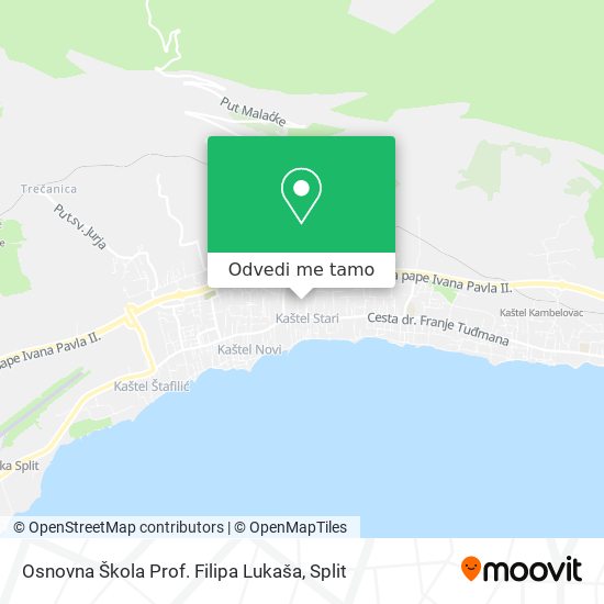 Karta Osnovna Škola Prof. Filipa Lukaša