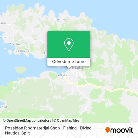 Karta Poseidon Ribomaterijal Shop - Fishing - Diving - Nautica